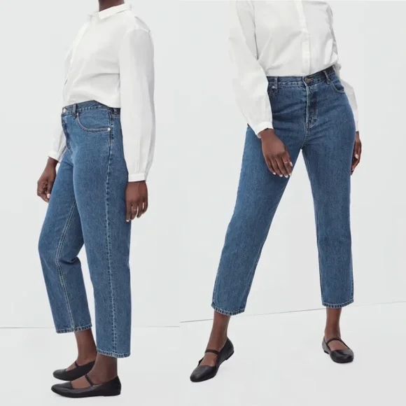Everlane The Curvy ‘90s Cheeky Straight Leg Jeans‎ Organic Cotton - Picture 4 of 12